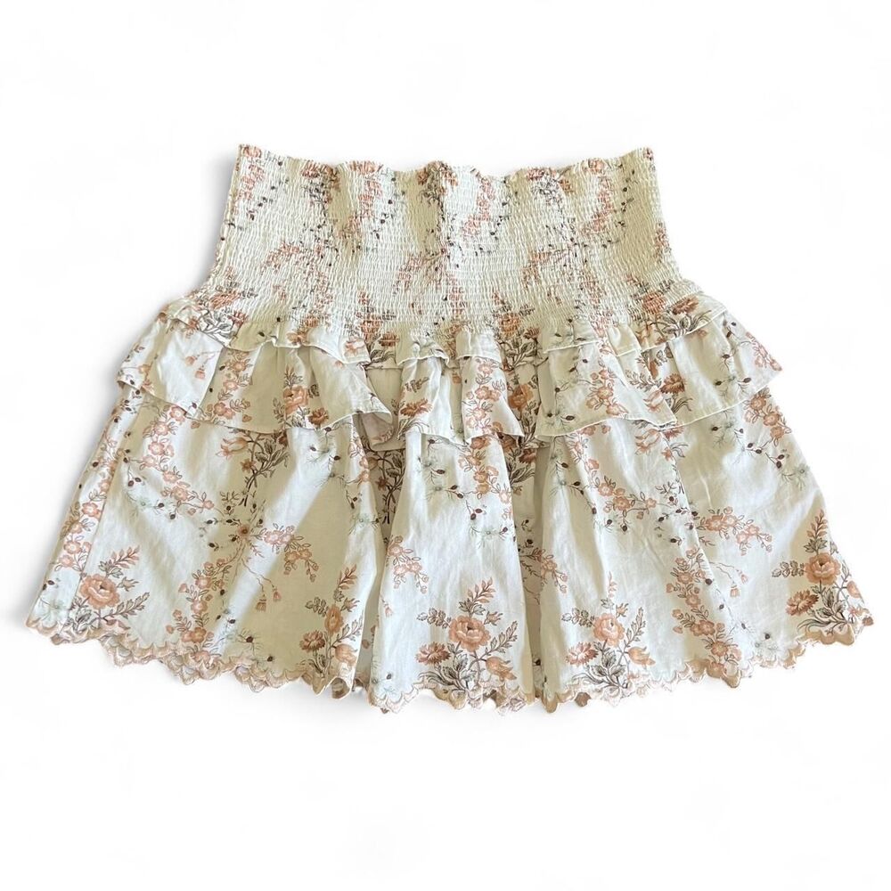 Loveshackfancy Women's Floral mini Skirt